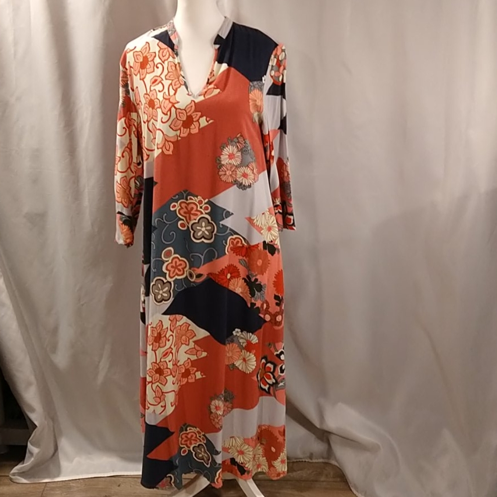 GORGEOUS NATORI ASIAN-INSPIRED LONG DRESS XS